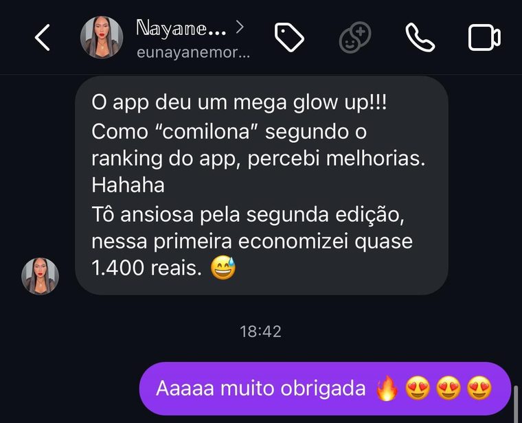 Depoimento de Nayane — Chapeco em Dobro